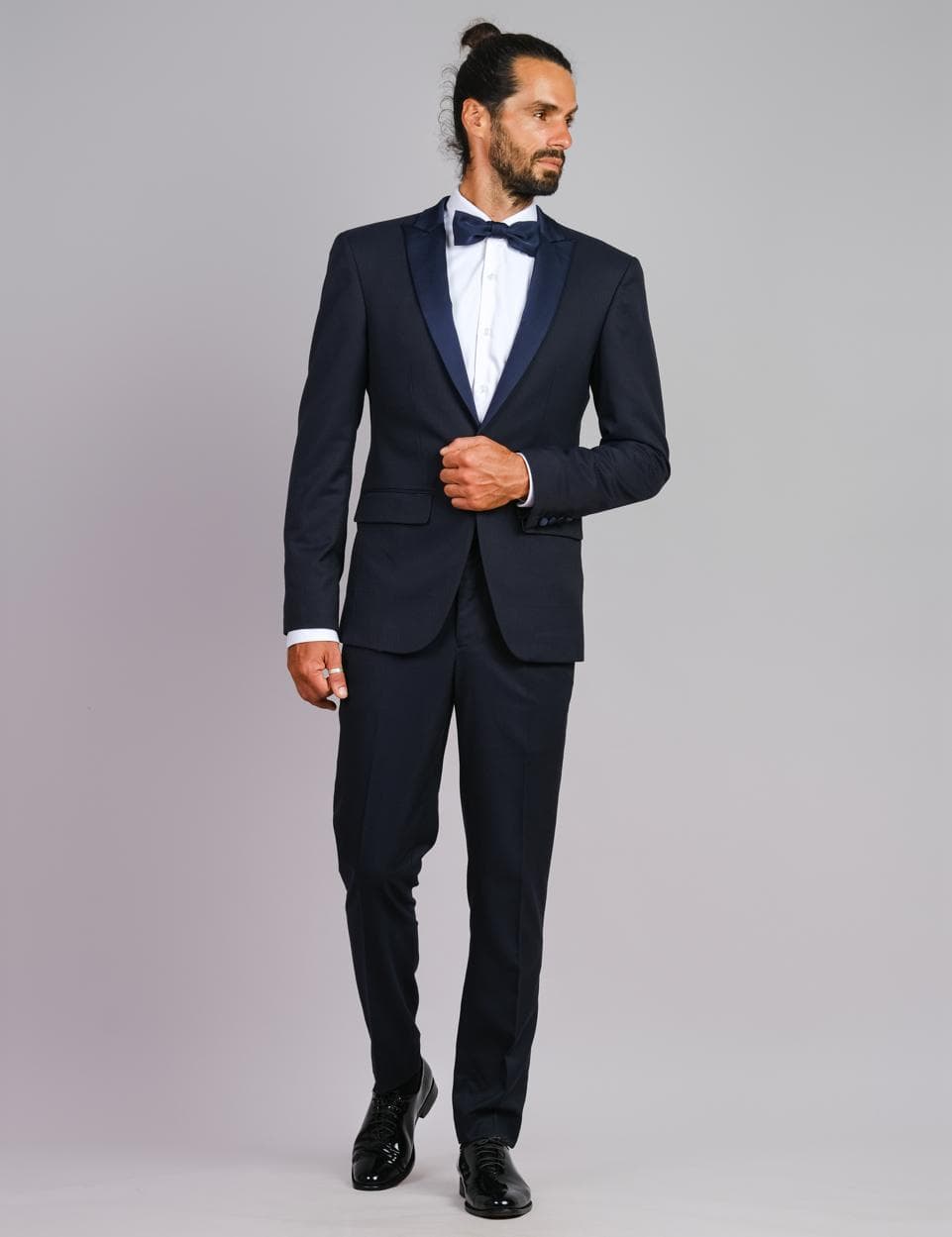 BỘ SUIT TUXEDO XANH VE NHỌN SLIM-FIT
