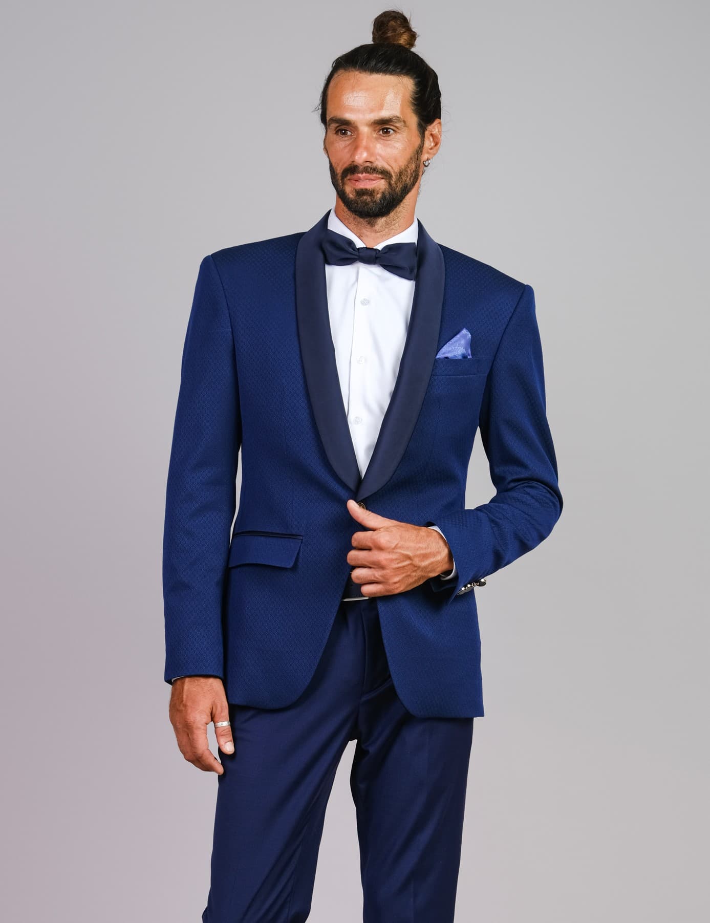 TWILIGHT AFFAIR SLIM-FIT WOOL BLEND TUXEDO JACKET