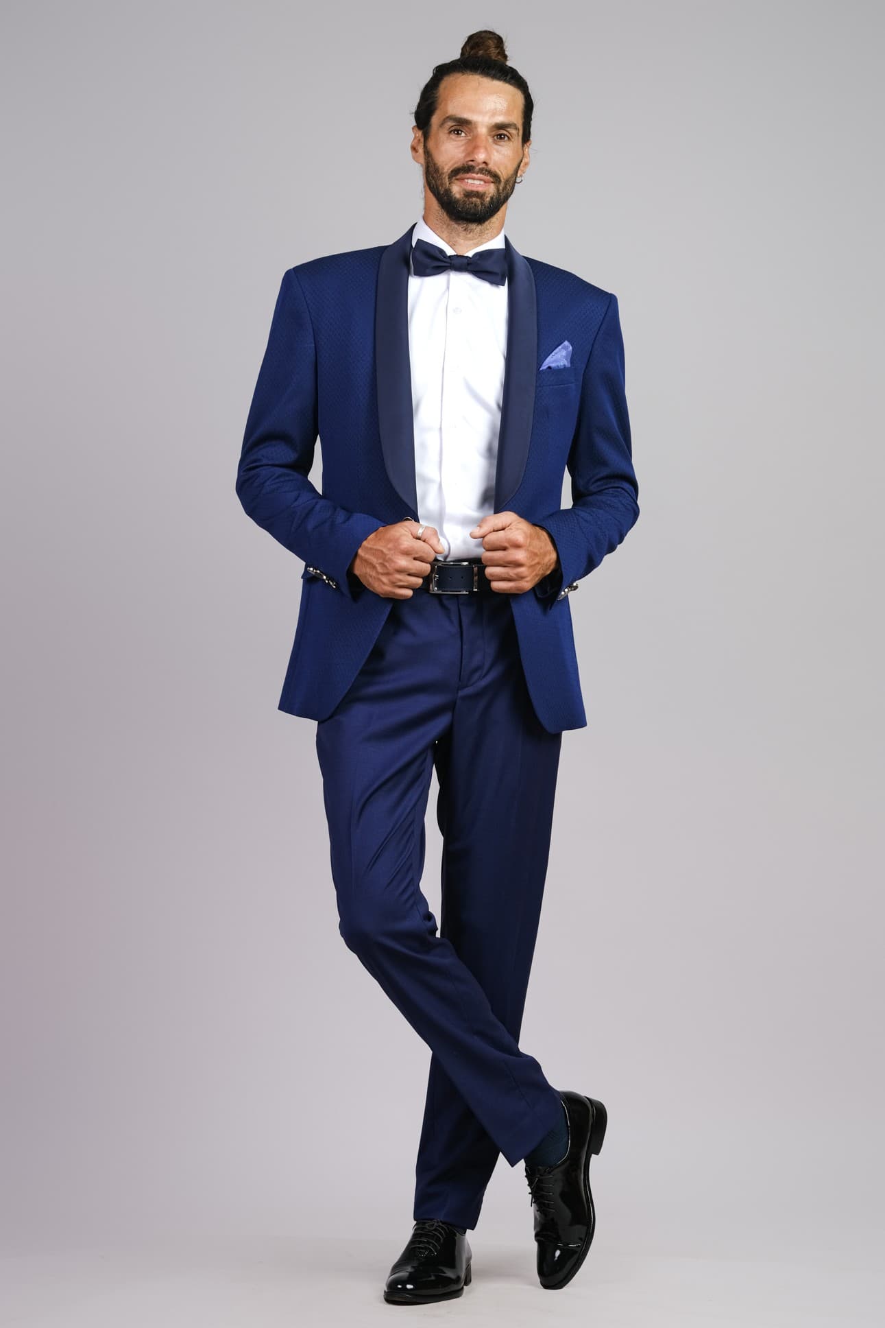 TWILIGHT AFFAIR SLIM-FIT WOOL BLEND TUXEDO JACKET