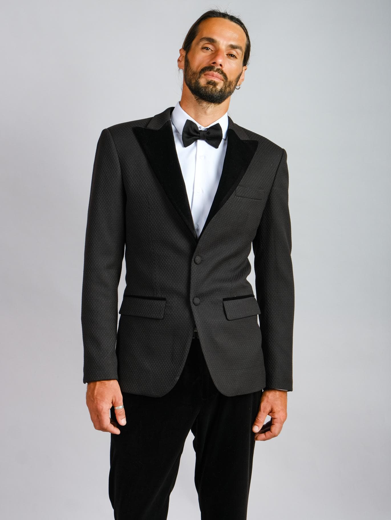 ÁO JACKET ĐEN TUXEDO SLIM-FIT
