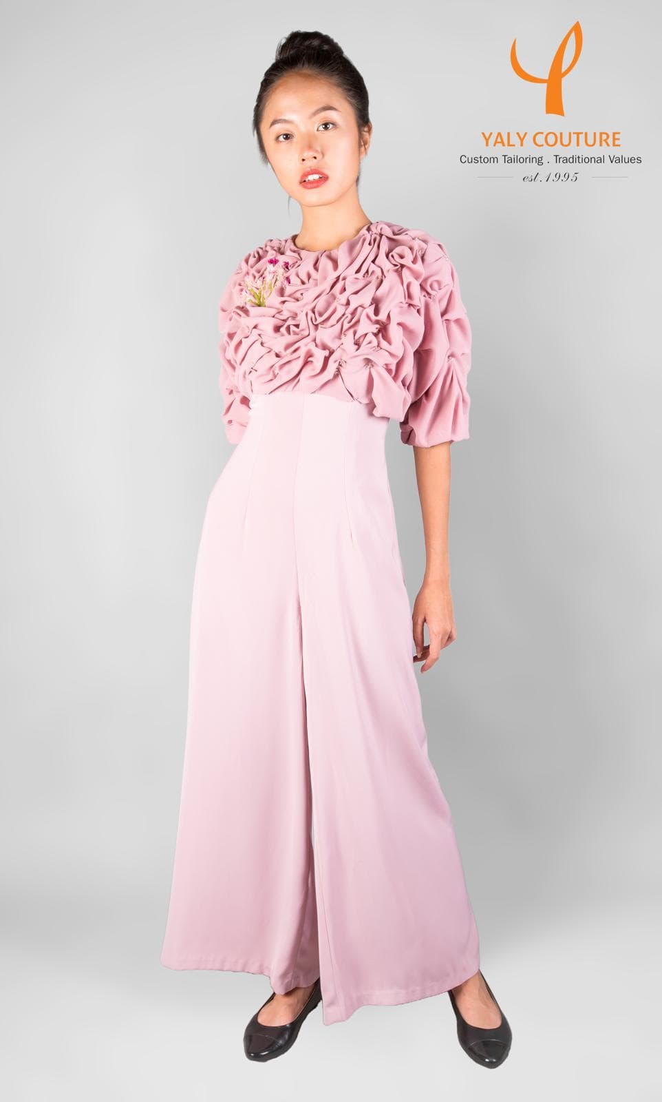 JUMSUIT MÀU HỒNG PASTEL