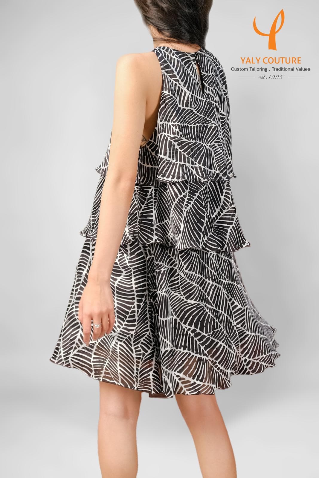 3-LAYERS CHIFFON SHORT DRESS