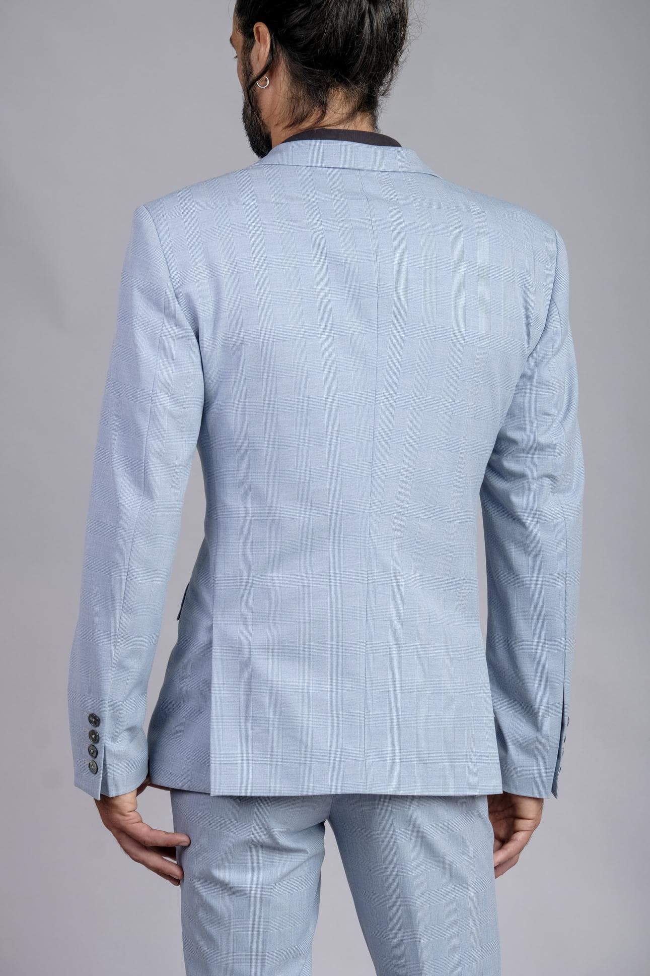 JACKET CARO XÁM LỢT SLIM-FIT