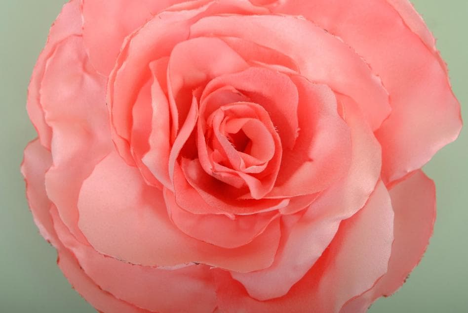 Handmade Pink Brocade Rose Buds