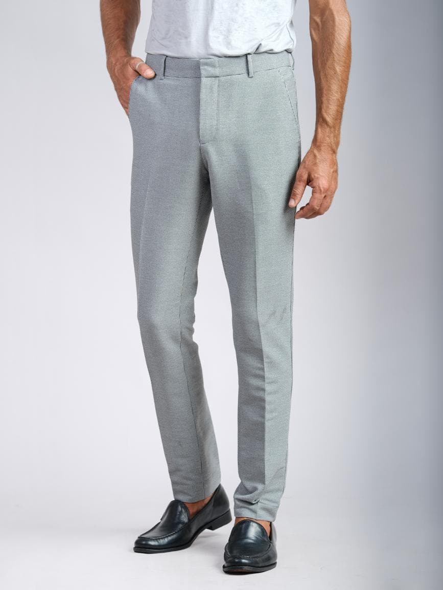 QUẦN XÁM CARO NHÍ SLIM-FIT