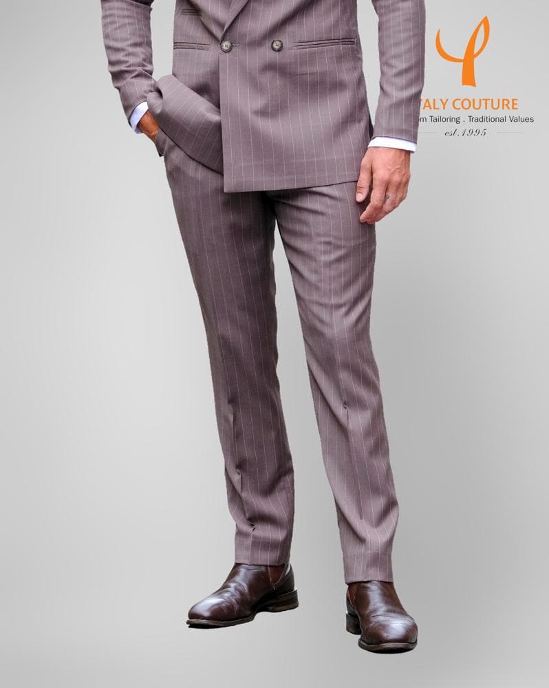 QUẦN TÂY LEN Ý SỌC MOKA