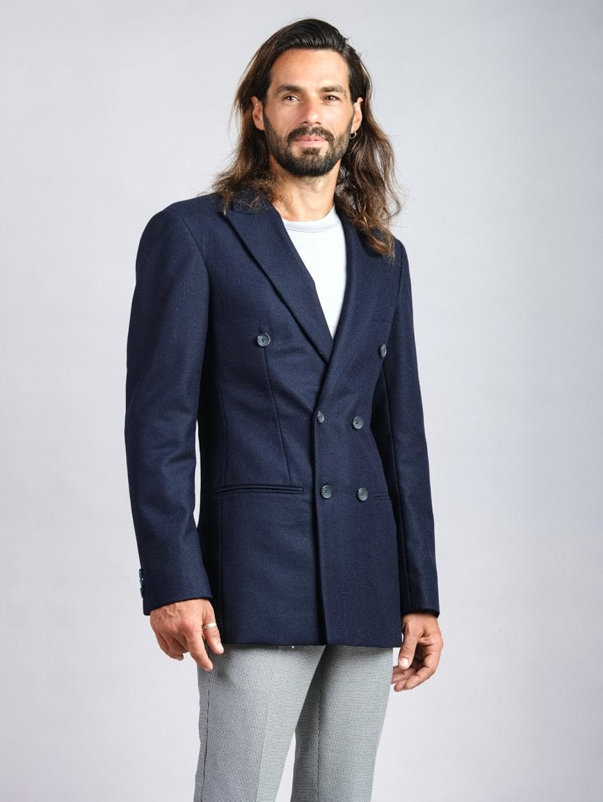 ÁO KHOÁC DẠ XANH NAVY